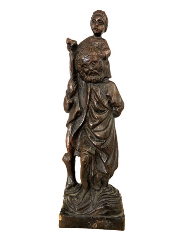Handgeschnitzte holzfigur - holzfigur, –