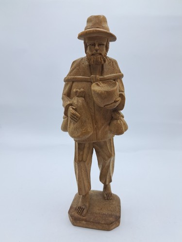 Holzfigur wanderer mit - wanderer,