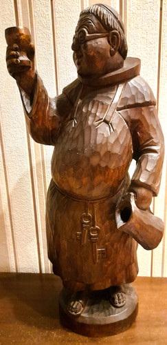 Holz figur mönch - figur,