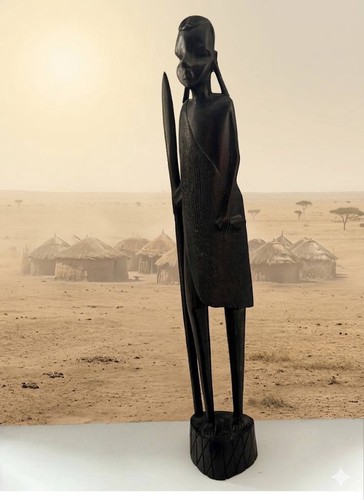 Alte afrikanische holzfigur - alte,