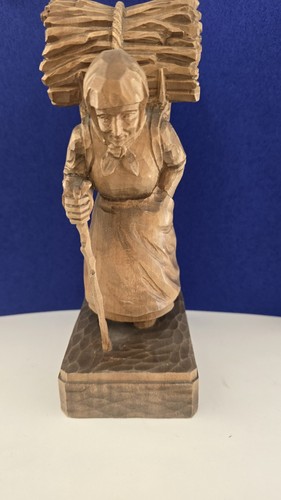 Alte holzfigur von visino - alte, a.visino