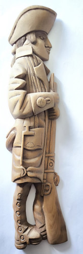 Handgeschnitzte holzfigur - handgeschnitzte,