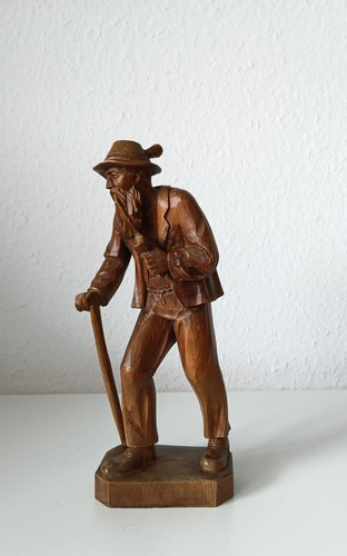 Holzfigur wanderer alm - wanderer, „alm