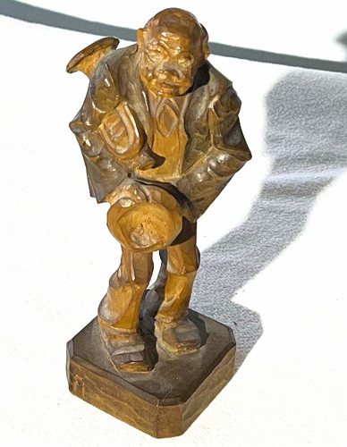 Alte holzfigur handgeschnitzt - alte, holzfigur,