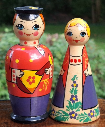 Holz trachten puppe figur - holz,