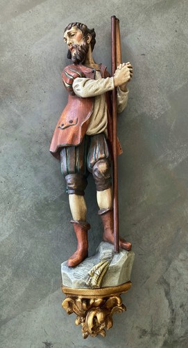 Holzfigur isidor nach - hl.,