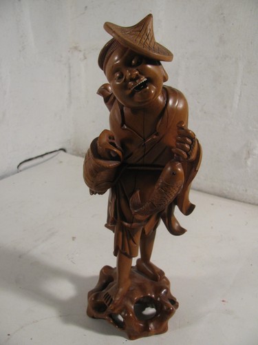 Holzfigur skulptur wohl china - holzfigur,