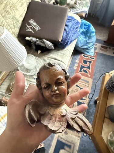 Handgeschnitzte holzfigur - handgeschnitzte,