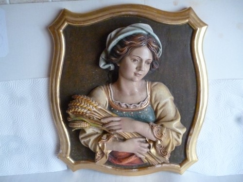 Alte geschnitzte holzfigur - alte,