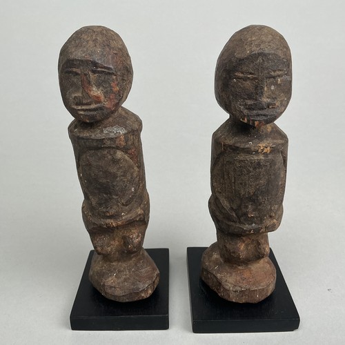 Baule holz figur - baule, ahnenpaar