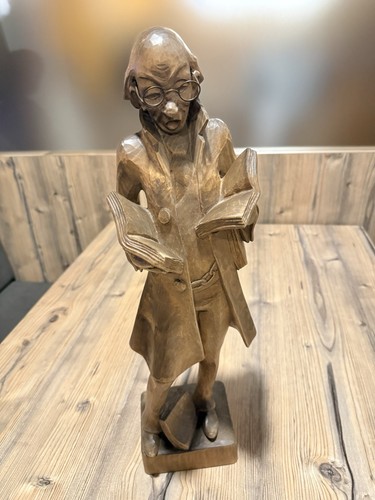 Große geschnitzte holzfigur - große,