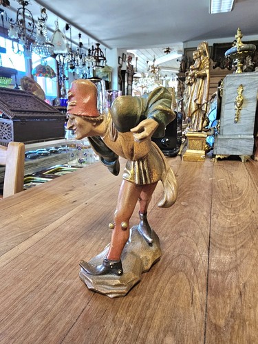 Historische holzfigur eines - historische,