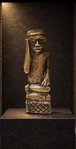 Afrikanische bronze figur g - afrikanische, 35