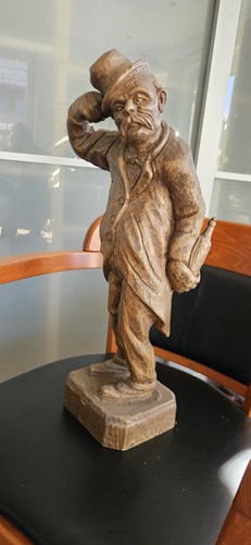Holzfigur der zecher vintage - "der,