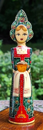 Holz puppe figur frau - puppe, in