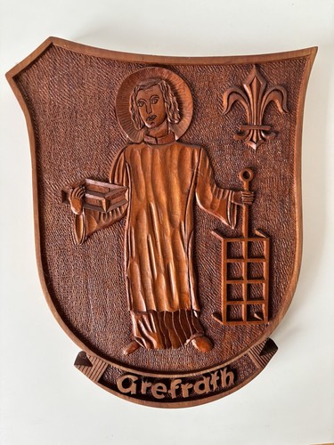 Holz wandrelief wappen - holz,