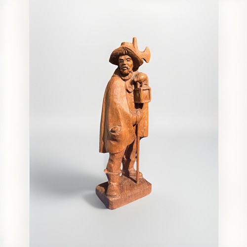 Holz skulptur figur - skulptur,