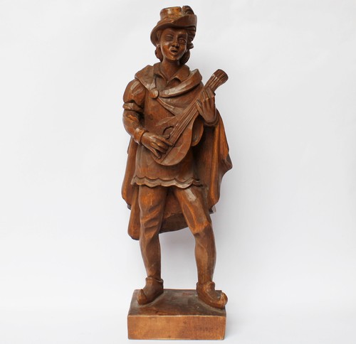 Holz skulptur figur - skulptur,