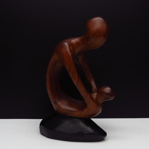 Vintage holzfigur mutter mit - vintage,