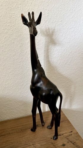 Giraffe afrikanische holzfigur - giraffe,