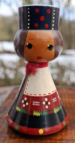Holz trachten wipp figur - holz,