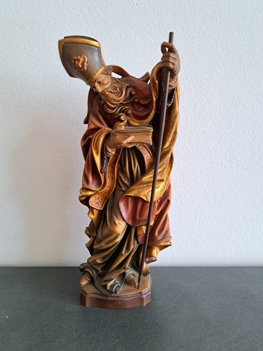 Vintage holzfigur heiliger - vintage,