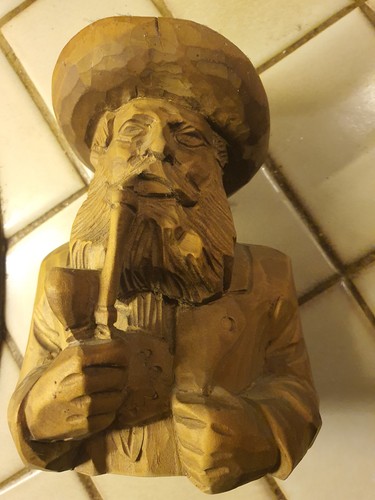 Vintage holz handgeschnitzt - holz,