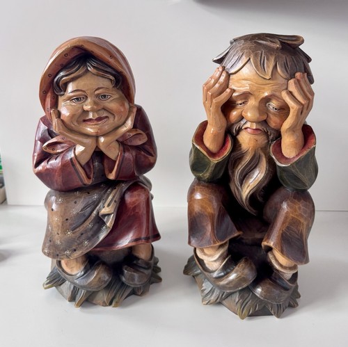 Holzfiguren paar handgefertigt - paar,