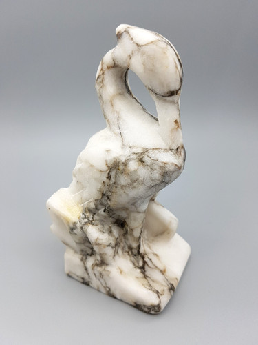 Schwan figur marmor naturstein - marmor,