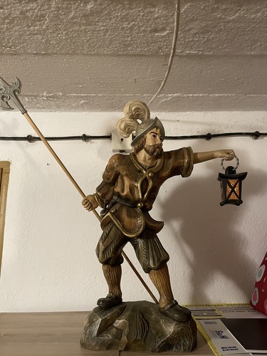 Holzfigur nachtwächter mit - nachtwächter,