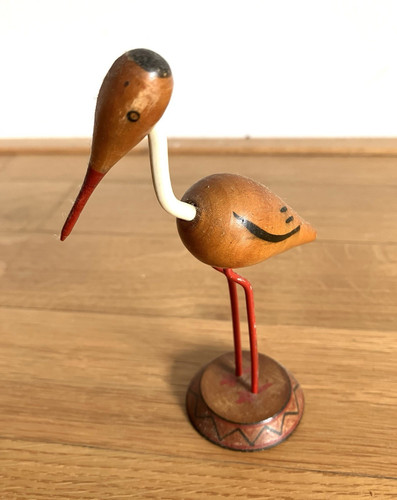 Vintage handbemalte vogel - vintage,